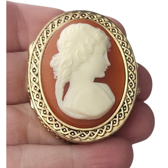 Vtg Estee Lauder Youth Dew Cameo Perfume Solid - Picture 3 of 5